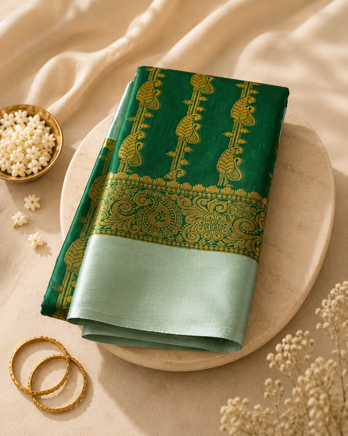 Kathan Silk - Green