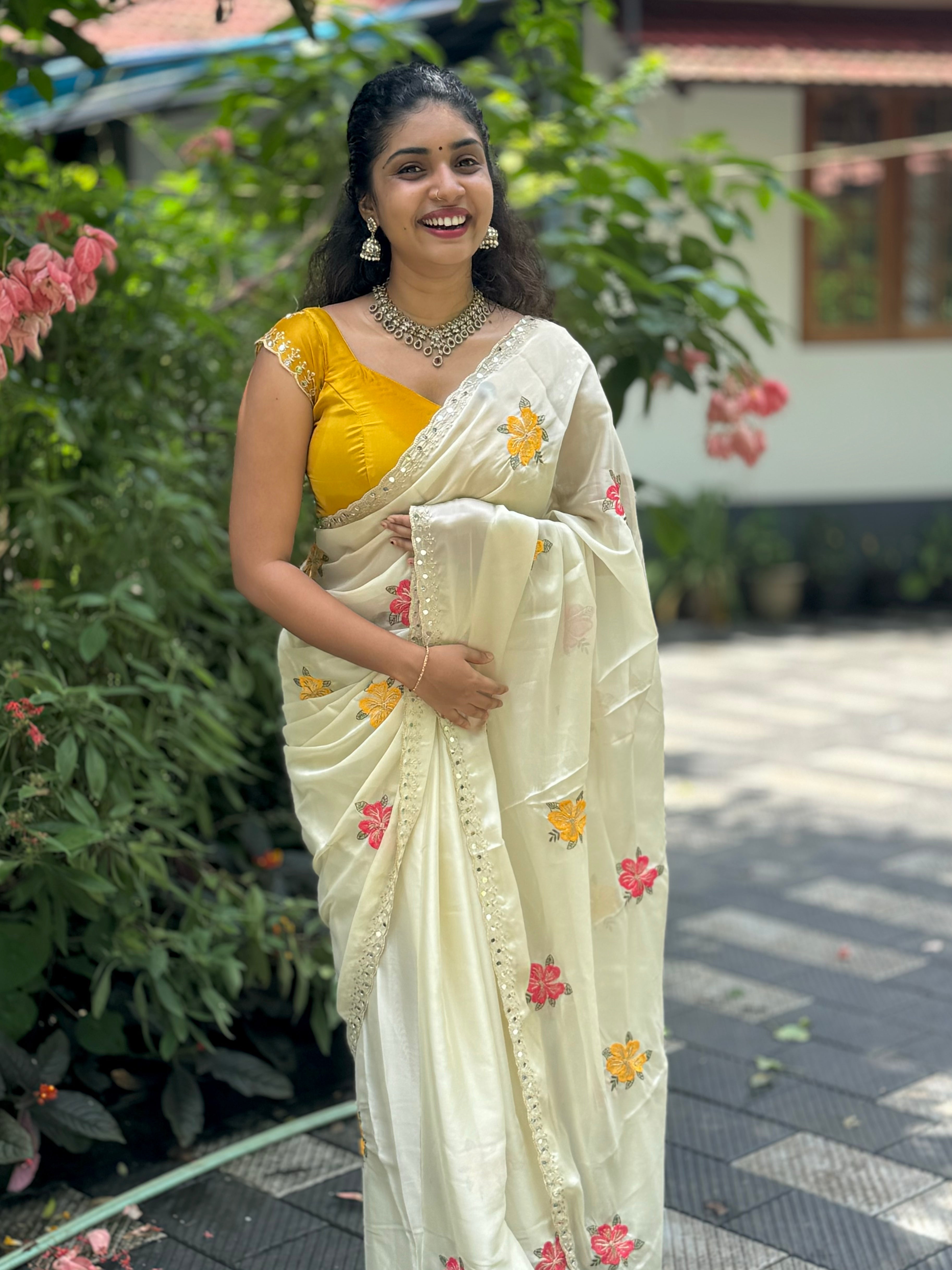 Floral Onam Saree
