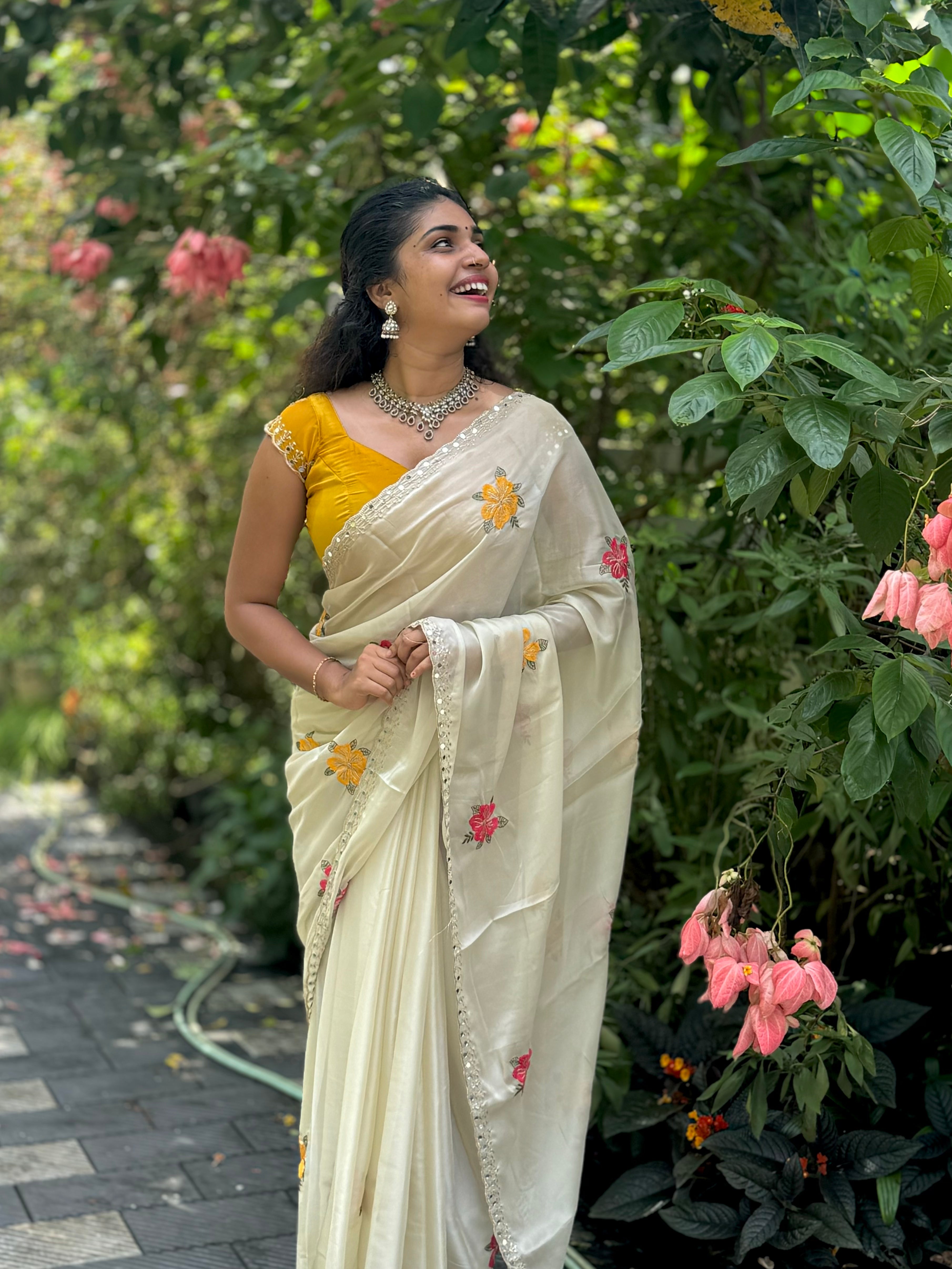 Floral Onam Saree