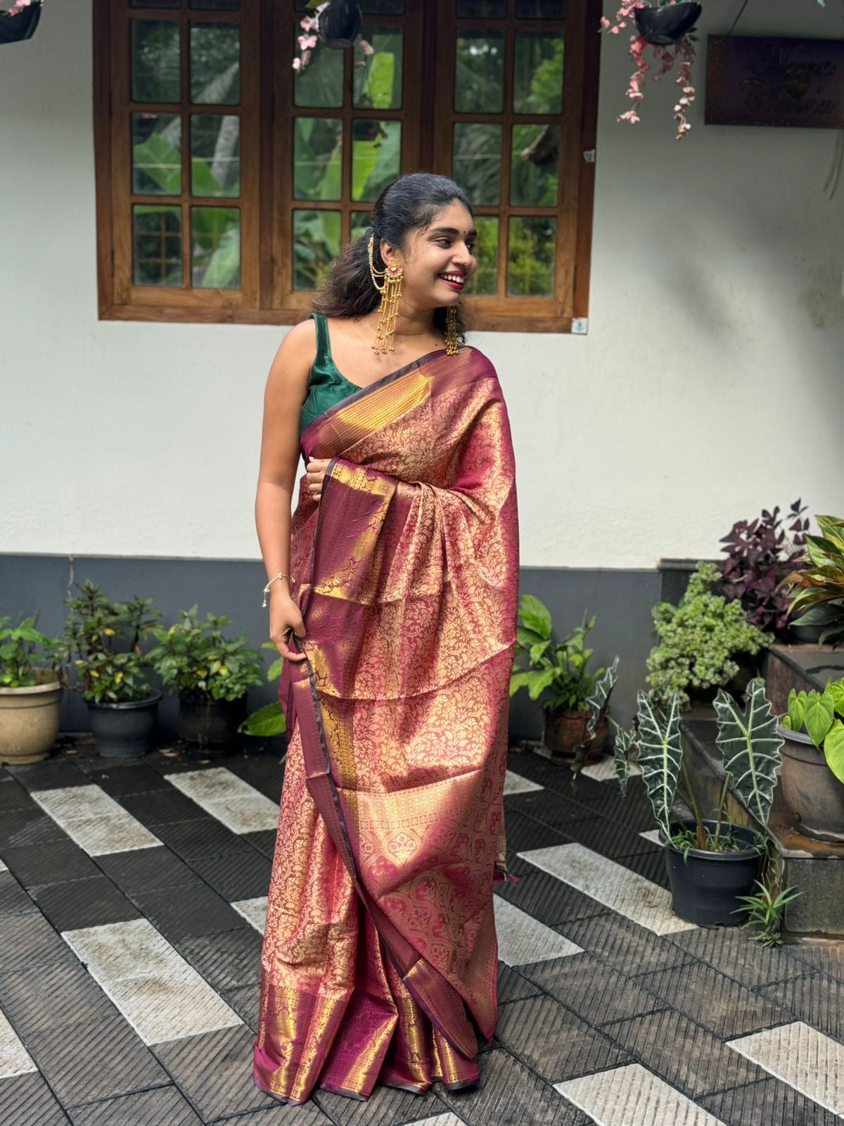 20 Gram Pinkish Gold With Green Border