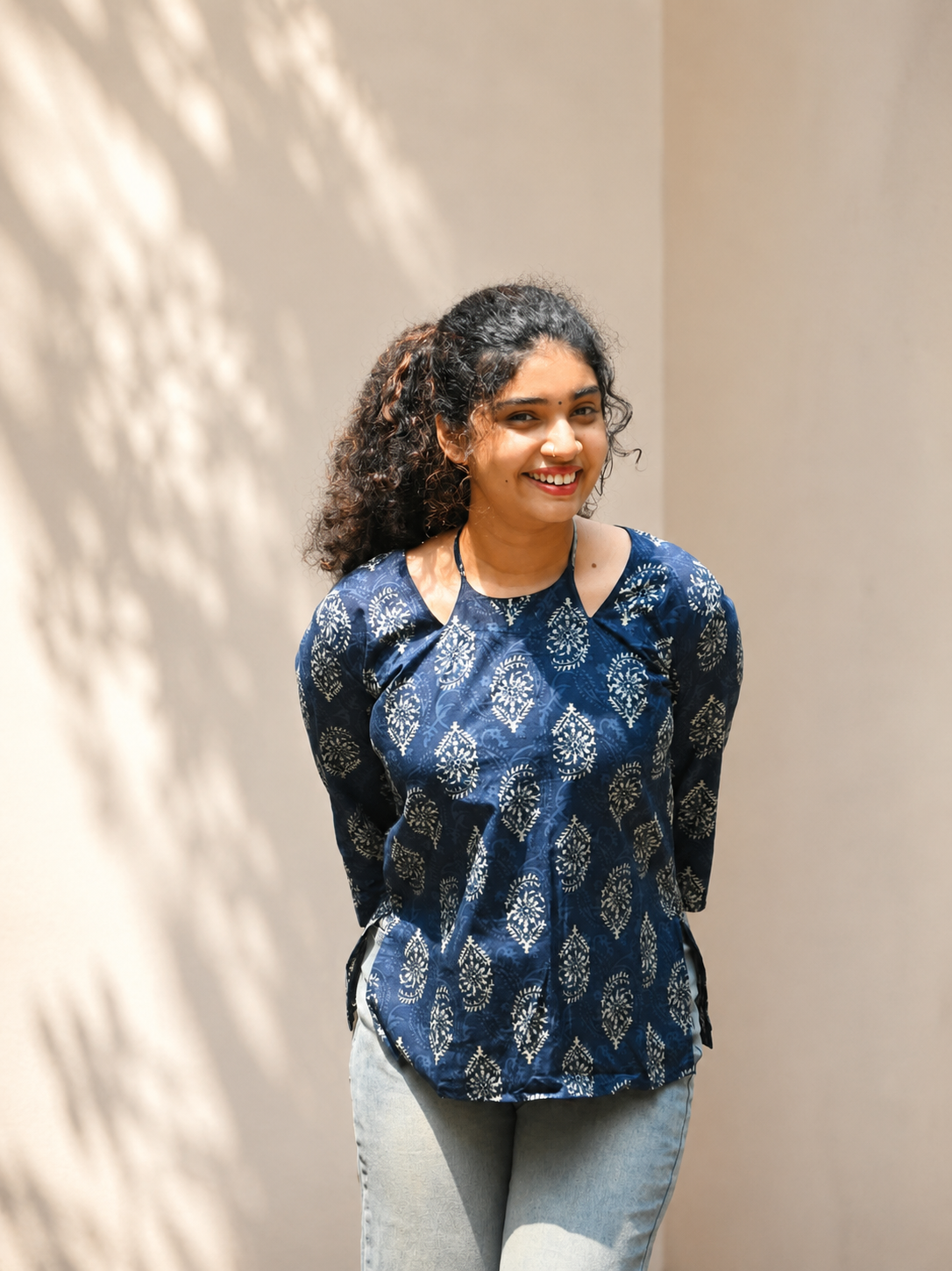 Short Kurti  Blue
