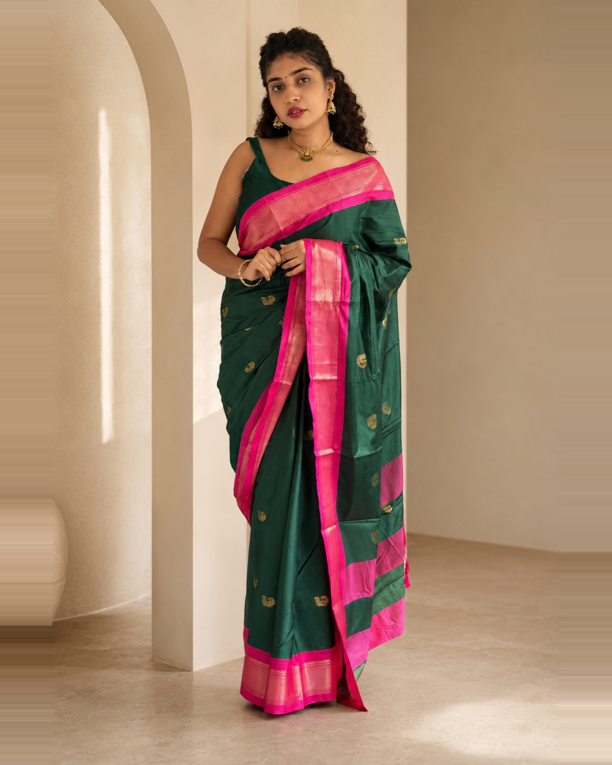 Temple Garden Saree