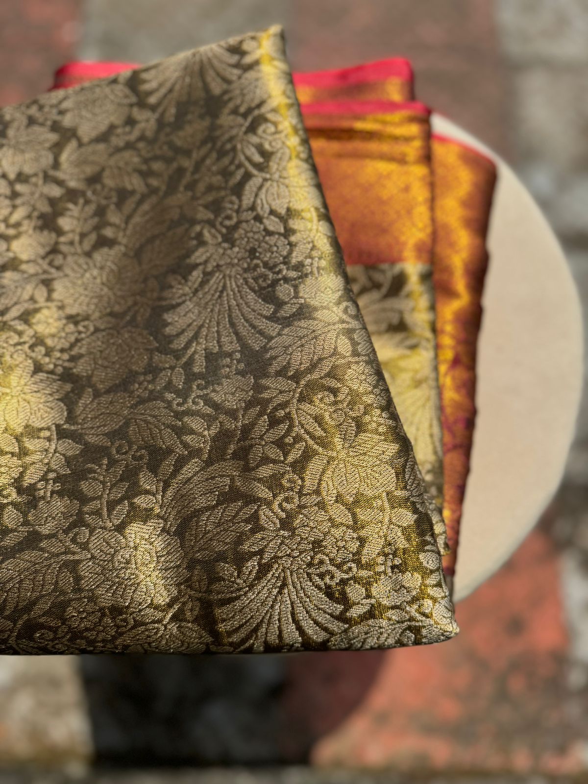 1 Gram Gold Saree - Mehndi Green