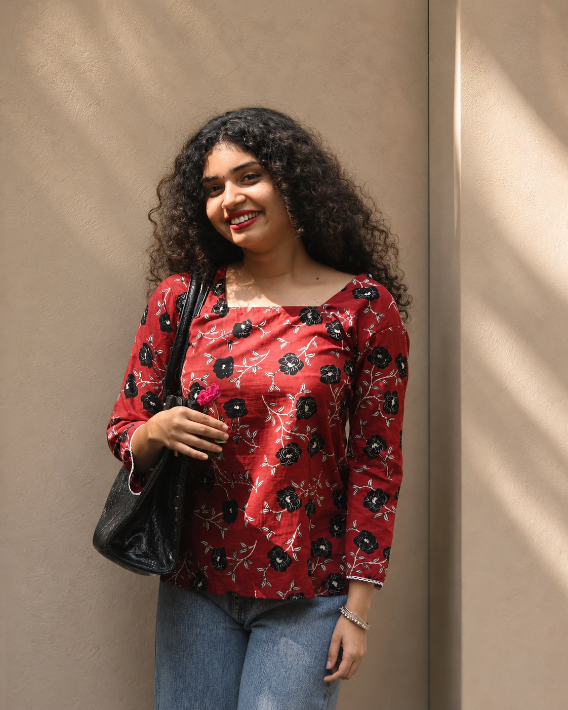 Short Kurti  Red